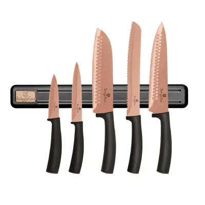 SET 5 KUHINJSKIH NOŽEV S TRAKOM BERLINGER HAUS BH-2614 ROSE GOLD