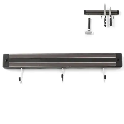 Magnetni trak za nože s kavlji dolžine 300 mm - Hendi 820209