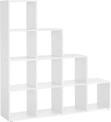 SONGMICS knjižna omara, 129,5 x 29 x 129,5 cm LBC10WTV1