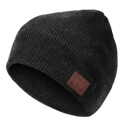Kapa s slušalkami Bluetooth 5.0 in mikrofonom Temno siva
