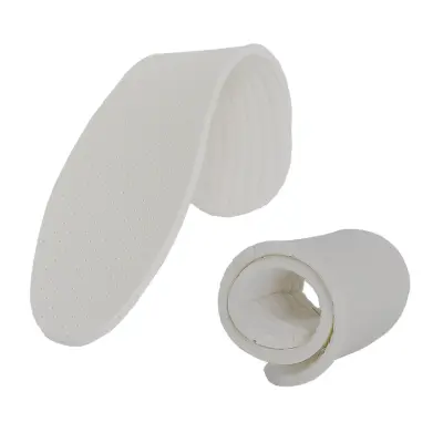 Par belih vložkov Gingham Terry iz lateksa White 37/38: 24,5x8 cm