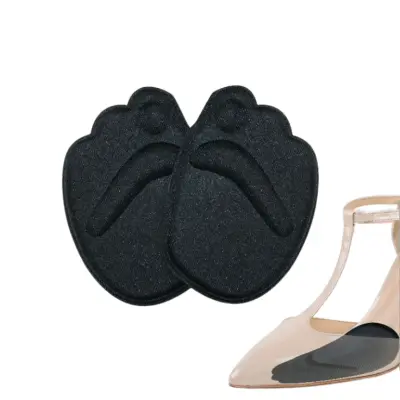 Protizdrsni vložki za sprednje podloge za noge 1 par Black