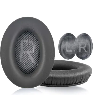 Ušesne blazinice za Bose QC35 I/II, QC25, QC15, QC 2 AE 2, AE 2i, AE 2w, SoundTrue, SoundLink DarkGrey