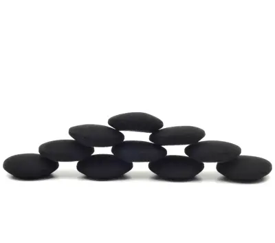 5 parov ušesnih blazinic za in-ear slušalke Black 48 mm