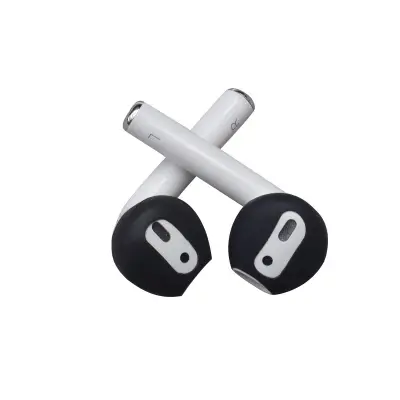 Silikonski ščitniki za ušesa za AirPods 1/2 generacije Black