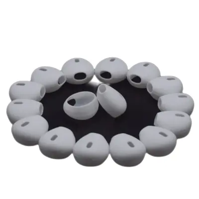 Silikonske nadomestne konice za slušalke 15-16 mm 10 par White