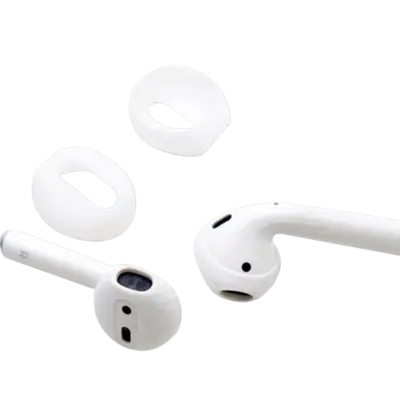 Silikonski ščitniki za ušesa za AirPods 1/2 generacije White