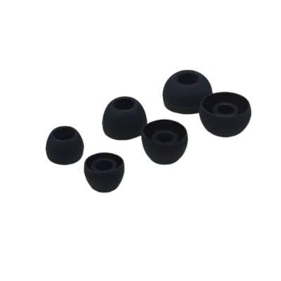 Silikonske slušalke za 4,5-6 mm slušalke 3 velikosti 15 parov Black