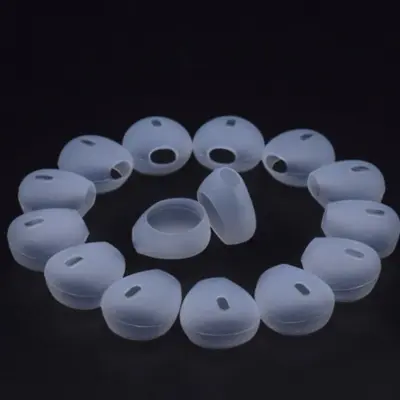 Silikonske nadomestne konice za slušalke 15-16 mm 10 par Transparent