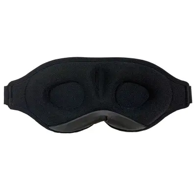 Udobna spalna maska z blokado svetlobe in 3D dizajnom Black