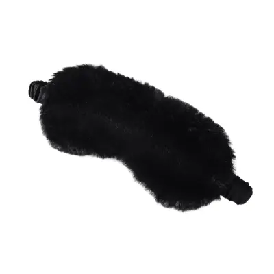 Spalna maska imitacija svile Black