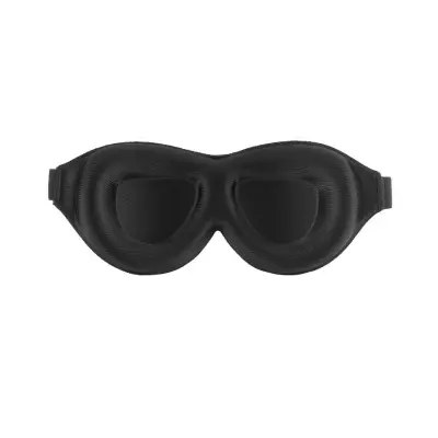 3D maska za spanje za popolno temo Black