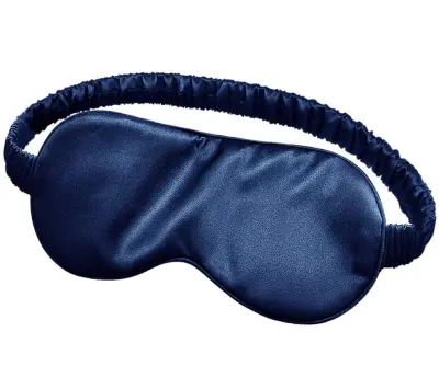 Svilena spalna maska/maska za oči DarkBlue