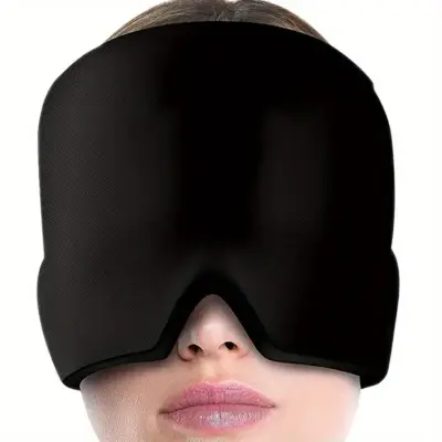 Hladilna kapa - Hladilna gel maska za glavobole/migrene Black