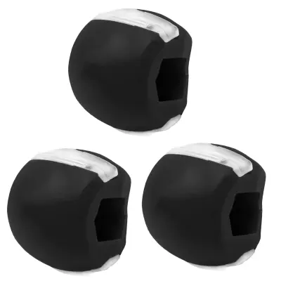 Jawline training jaw trainer silikonski črn   3 paket