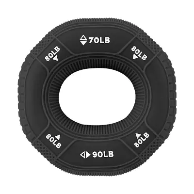 Trenažer za roke - silikonski obroč za močnejši oprijem Black