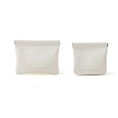 Prostorna PU toaletna torbica - 2 pak White