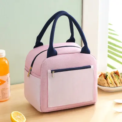 Izolirana torba za kosilo za škatlo za kosilo Pink