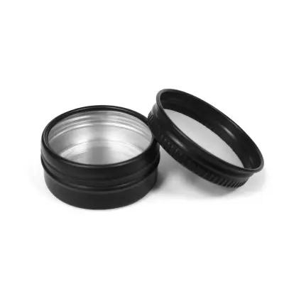 Aluminijasta pločevinka z navojnim pokrovčkom 10 ml 5 kosov Black