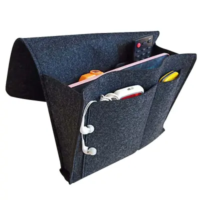 Vreča za shranjevanje iz filca za posteljo/kavč DarkGrey