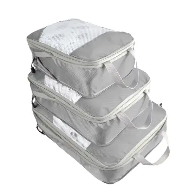Organizator set za kovčke - Pakirne kocke za kovček / Set 3 kos Grey