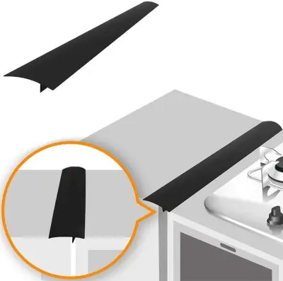 Lestvica za štedilnik ohranja čistočo med štedilnikom in omarico 61,5 cm Črna   1 paket