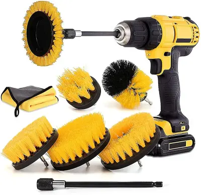 Krtače za vrtalni vijačnik Rumena 8 delov