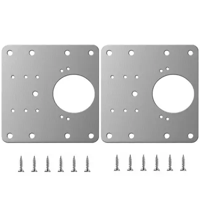 Plošča za popravilo pohištvenih tečajev 9x9 cm iz nerjavečega jekla 2-pack