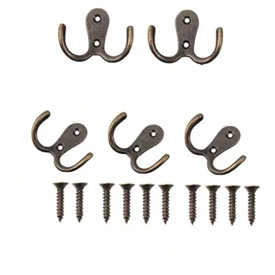 5 vintage dvojnih kavljev Copper