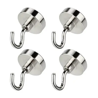 Paket 4 magnetnih kavljev Silver