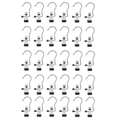 Obešalnik s sponko Nerjaveče jeklo   30-paket