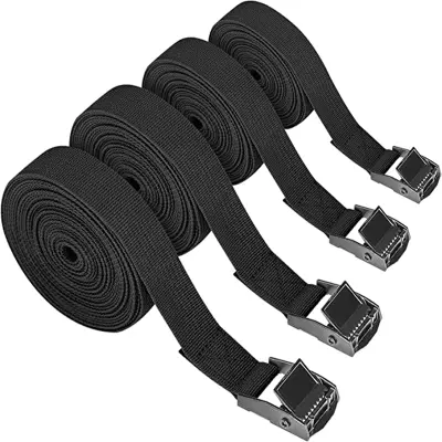 Paket 4 napenjalnih trakov Black