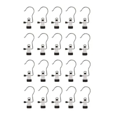 Obešalnik s sponko Nerjaveče jeklo   20-paket