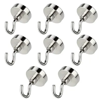 Paket 8 magnetnih kavljev Silver