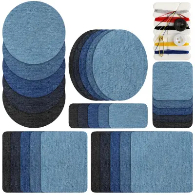 Iron on repair obliži za jeans 30 kom DenimBlue