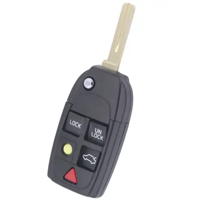 Ohišje za avtomobilski ključ Volvo 5 gumbi črne barve