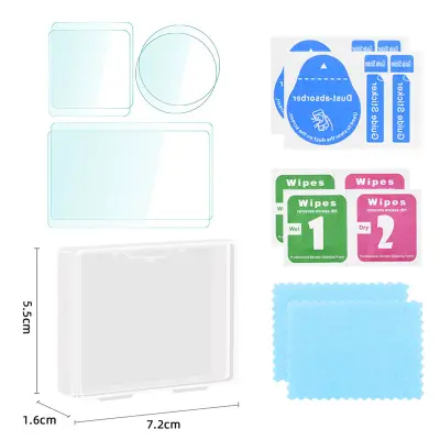 6-delni komplet utrjenega filma za akcijsko kamero za DJI OSMO ACTION 4 Transparent