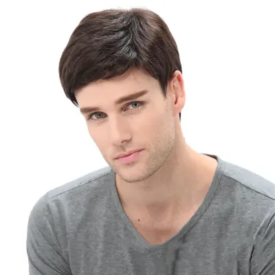 Elegantna moška lasulja, super lahka in zračna   6