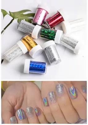 Folija za nohte 10 rol MultiColor