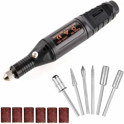 Električna pilica za nohte z dodatki