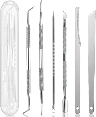 Set za pedikuro s 6 pripomočki za nego stopal Silver