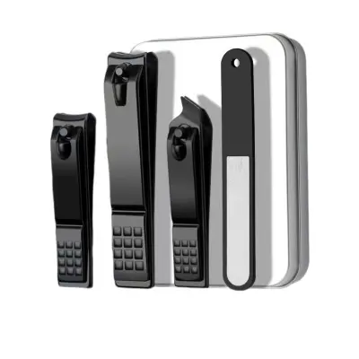 Ščipalke za nohte Set pilic za nohte 4-delni Black