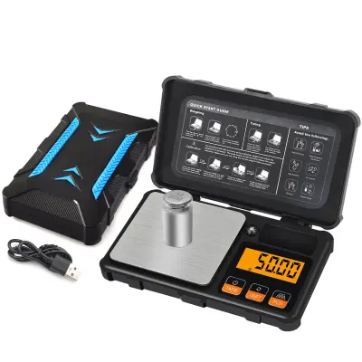 Polnilna digitalna žepna tehtnica 200 g/0,01 g