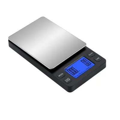 Mini digitalna tehtnica kavna tehtnica za polnjenje 2 kg/0,1 g Black