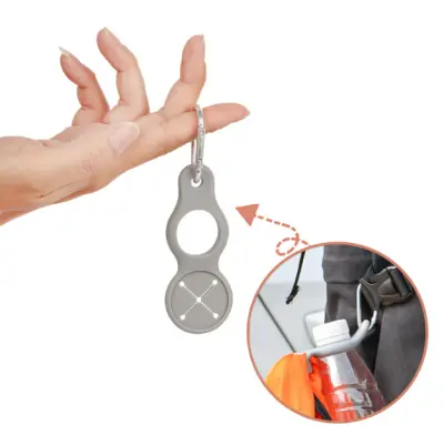 2 paketa držala za steklenice vode iz silikona s karabinom