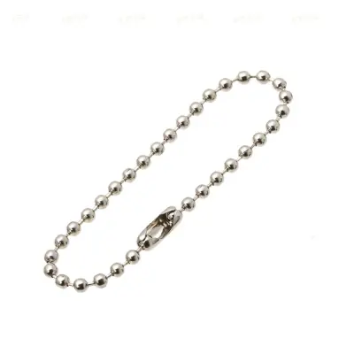 Veriga s kroglicami in ključavnico, 10 kosov Silver 12 cm