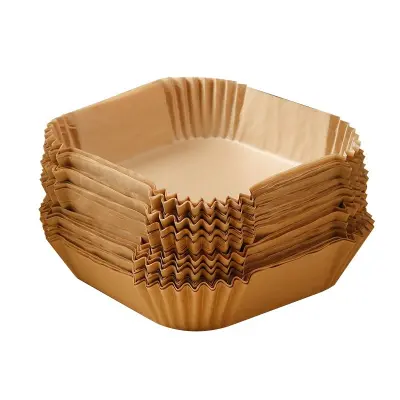 Papirni vložek za cvrtnik papir za enkratno uporabo 16 cm 50 kosov Nature