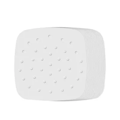 Air Fryer kvadratni papir za enkratno uporabo 18 cm 100 pak White