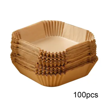 Air Fryer papir za enkratno uporabo za cvrtnik 16 cm 100 kos Natural