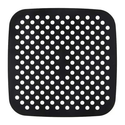 Silikonski vložek za Airfryer kvadrat 19x19 cm črn